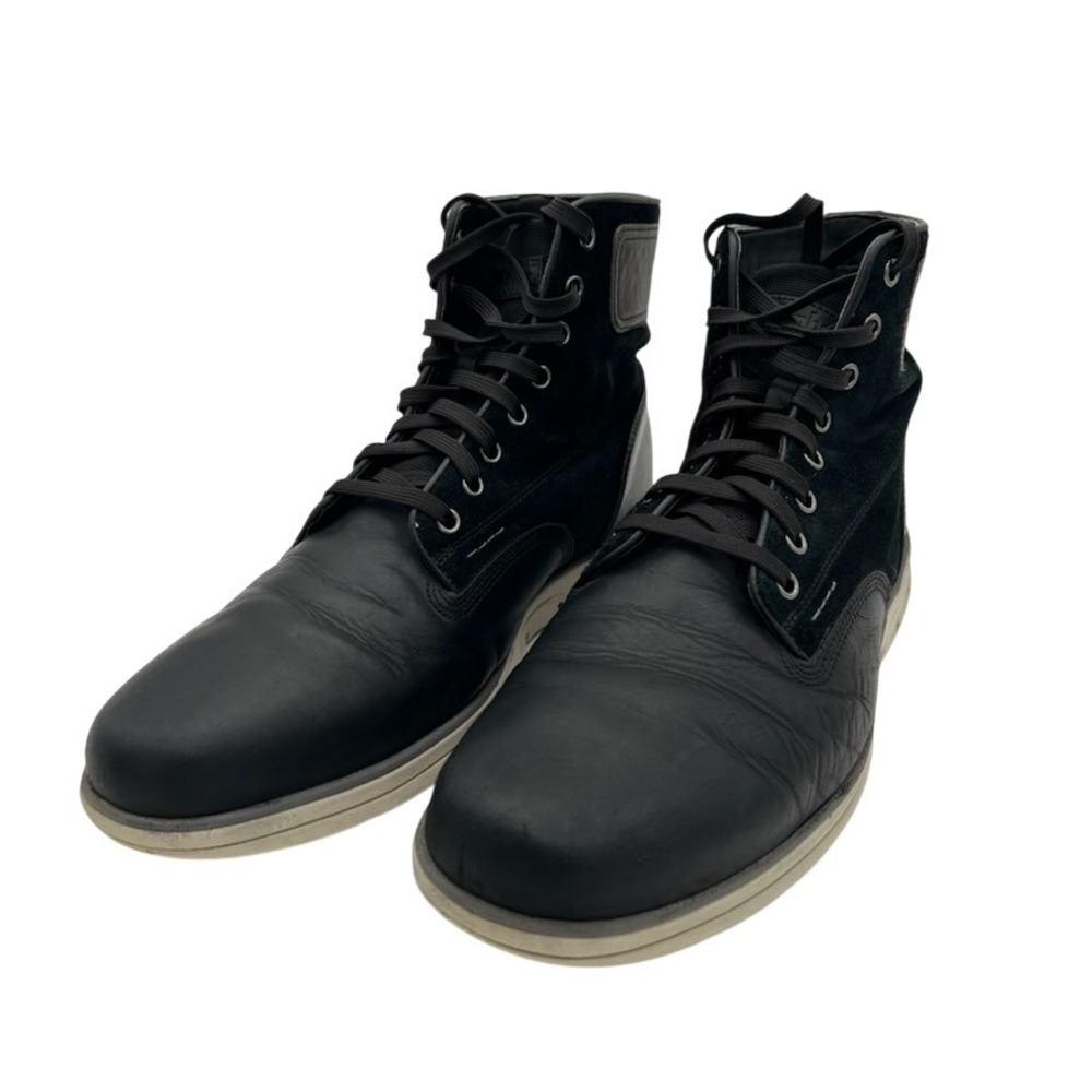 Timberland Mens A1769 Black Leather Suede Ankle‎ Boots Size 12